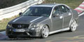 Новый седан Mercedes C63 AMG застукапри при тестовых испытаниях