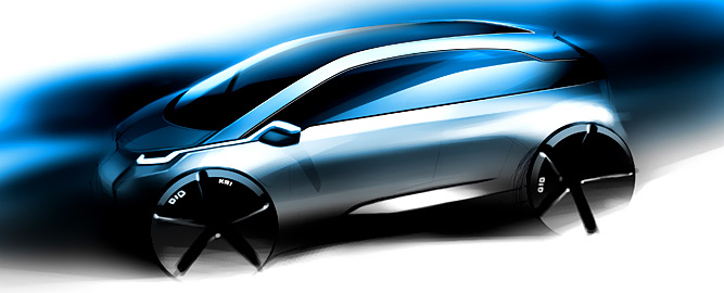 Концепт BMW Mega City Vehicle приоткрыл окошко в будущее