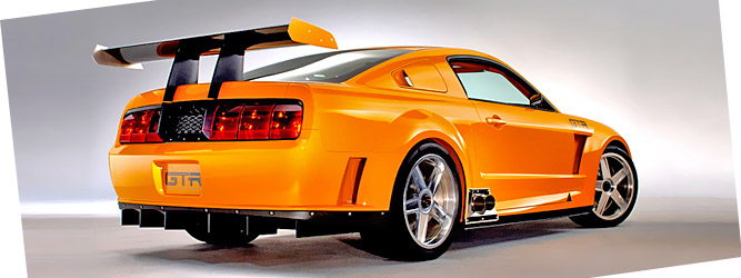 Ford представил зловещий концепт спорткара Mustang GT-R