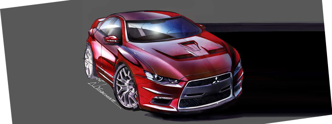Концепт спорткара Mitsubishi Prototype X привезут для премьеры в Детройт