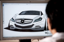 Хуберт Ли за работой над новым Mercedes CLS